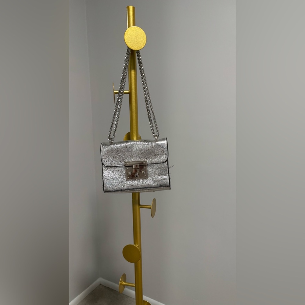Silver Chain Shoulder Bag